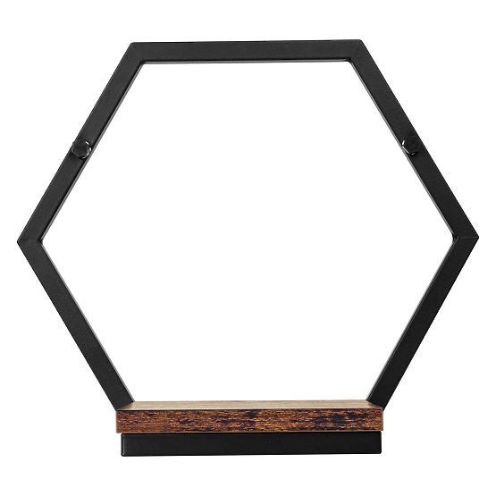 Metalowy kwietnik półka czarna Honung Rustic loft