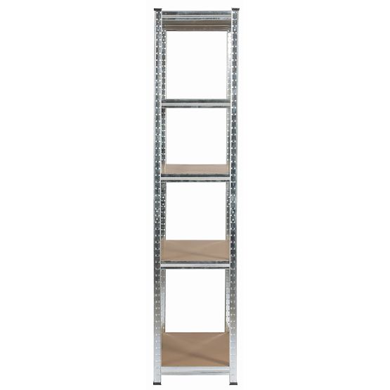 METALOWY REGAŁ 90x40x180 SREBRNY