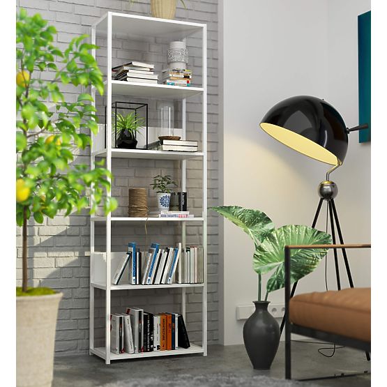 METALOWY REGAŁ LOFT 600 BIAŁY/BIAŁY