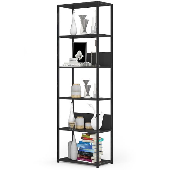 METALOWY REGAŁ LOFT 600 CZARNY/CZARNY