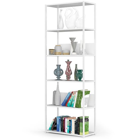 METALOWY REGAŁ LOFT 700 BIAŁY/BIAŁY