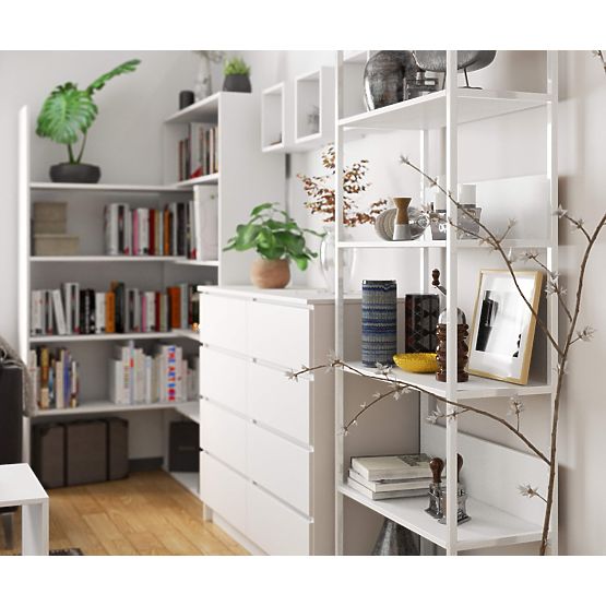 METALOWY REGAŁ LOFT 700 BIAŁY/BIAŁY