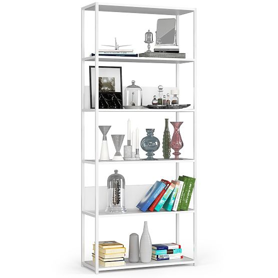 METALOWY REGAŁ LOFT 800 BIAŁY