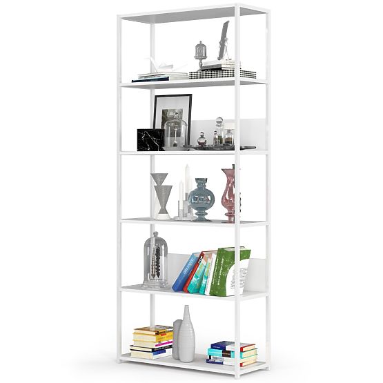 METALOWY REGAŁ LOFT 800 BIAŁY