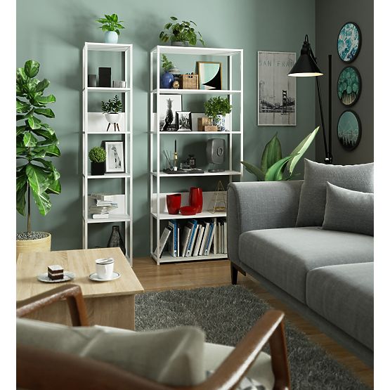METALOWY REGAŁ LOFT 800 BIAŁY