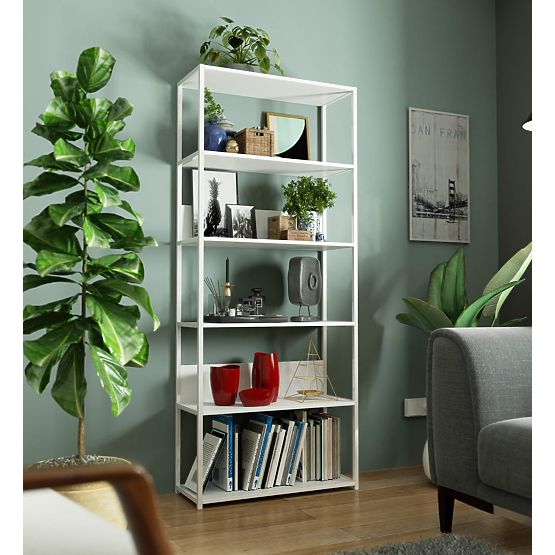 METALOWY REGAŁ LOFT 800 BIAŁY