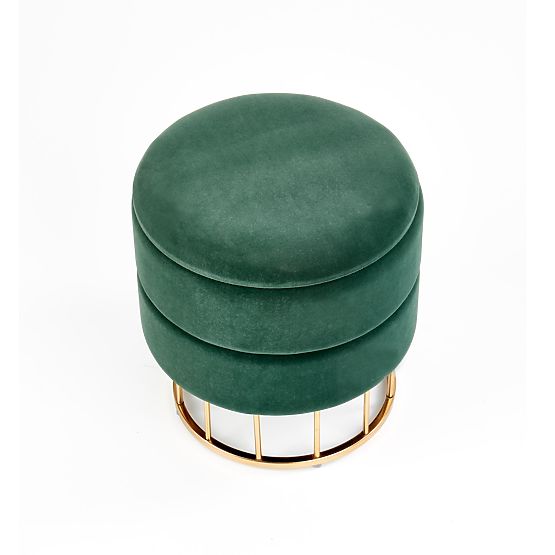 MINTY pufa ciemnozielona / złota (1p=1szt)