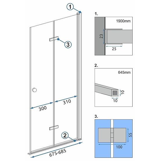 Moduł kabiny FOLD N2 70 Chrome