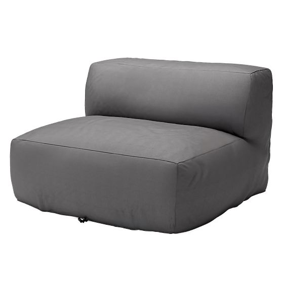 Modułowa narożna sofa ogrodowa Vacuum II z pokryciem, szara
