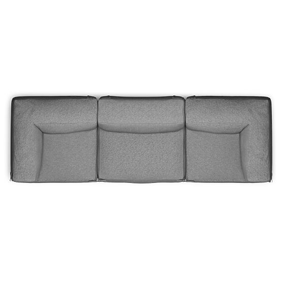 Modułowa sofa ogrodowa Vacuum VI z pokrowcem, szara