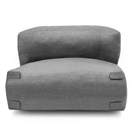 Modułowa sofa ogrodowa Vacuum VI z pokrowcem, szara