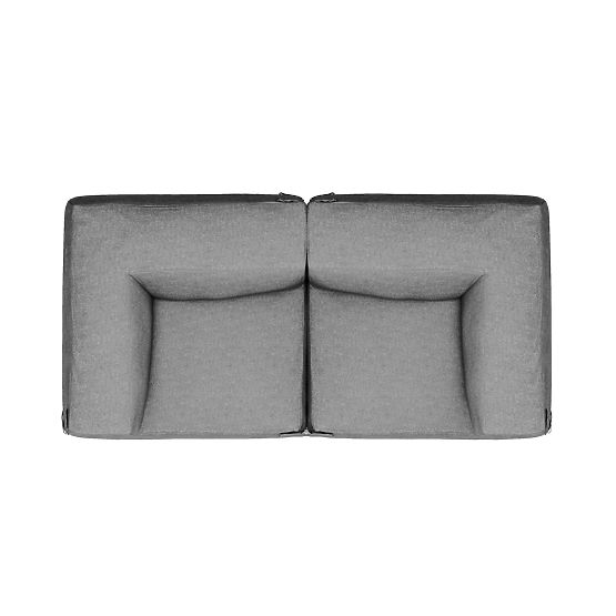 Modułowa sofa ogrodowa Vacuum Vlll z pokrowcem, szara