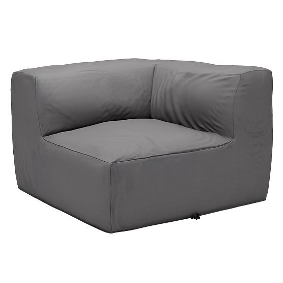 Modułowa sofa ogrodowa Vacuum Vlll z pokrowcem, szara