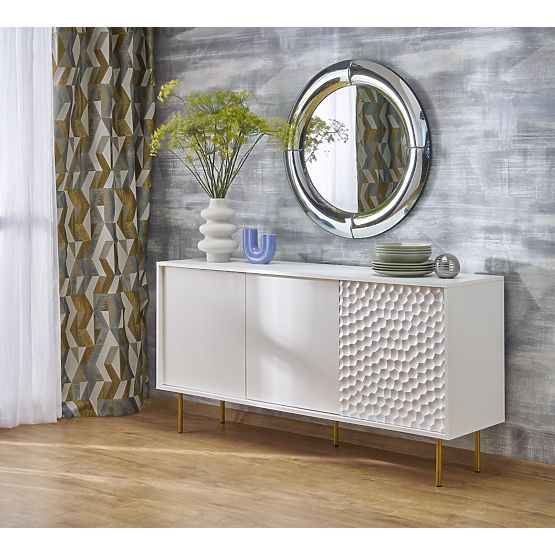 MOON lustro ścienne, srebrne (1p=1szt)