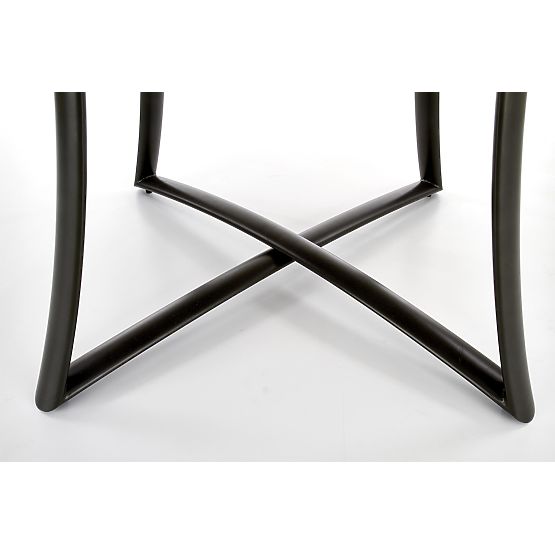 MORETTI stół rozkładany blat - dąb złoty / szary, nogi - antracyt