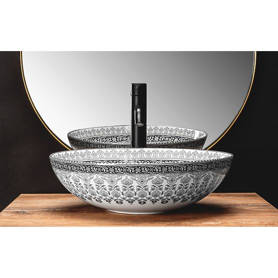 Nadblatowa umywalka Rea Arte ciemnoszara