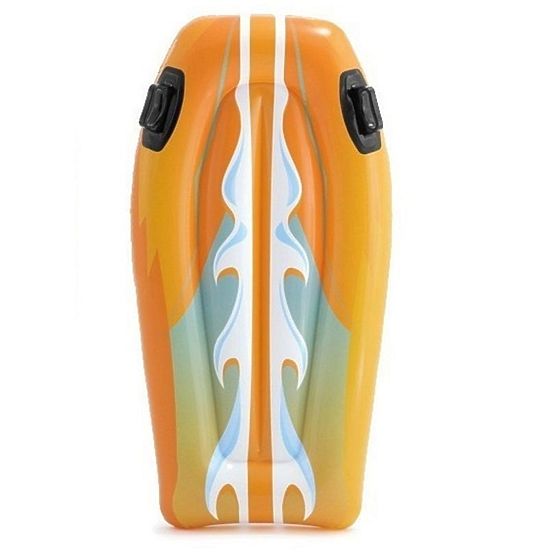 Nadmuchiwana deska pływacka z uchwytami dla dzieci INTEX 58165 ORANGE