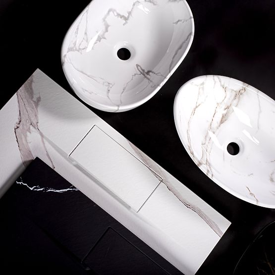 Nadstawna umywalka Rea CLEO 61 BLACK AIAX MATT