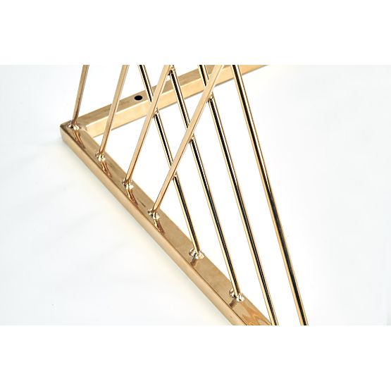 Stolik NANCY złoty / przezroczysty