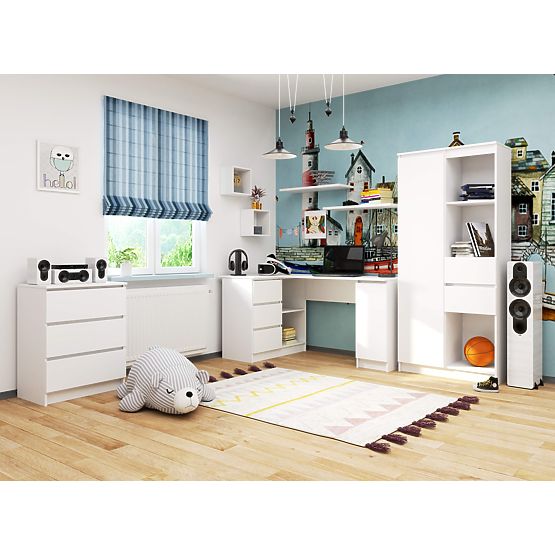 NAROŻNE BIURKO B20 CLP LEWOSTRONNE PK BIAŁE