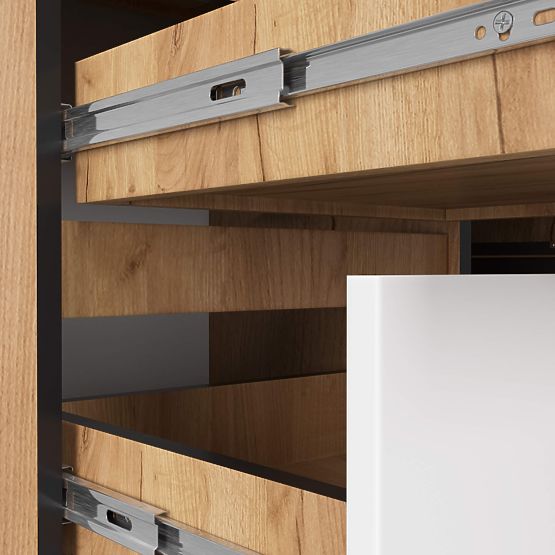 NAROŻNE BIURKO B20 CLP LEWOSTRONNE PK DĄB CRAFT / BIAŁY