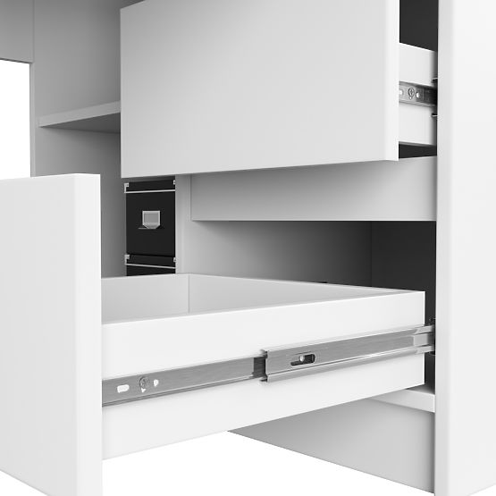 NAROŻNE BIURKO B20 CLP PRAWOSTRONNE PK BIAŁE