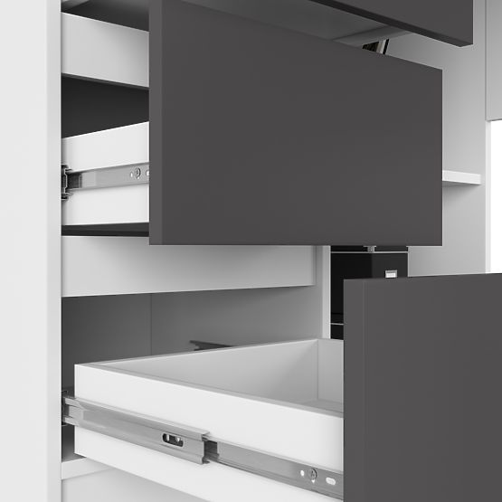 NAROŻNY STÓŁ B16 CLP LEWY PK BIAŁY / SZARY