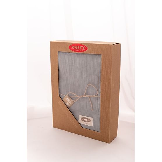 Narzuta muślinowa 210x240 ciemnoszara