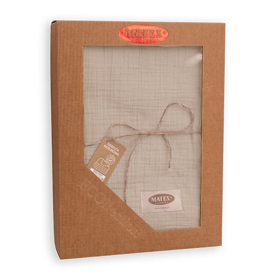 Narzuta muślinowa 210x240 jasny beż