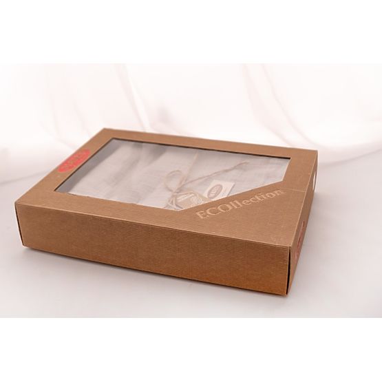 Narzuta muślinowa 210x240 jasny beż