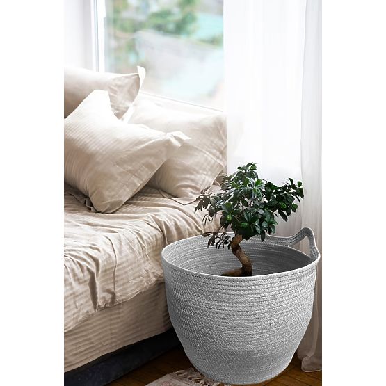 Naturalne kosze BOHO - zestaw 3 szt.