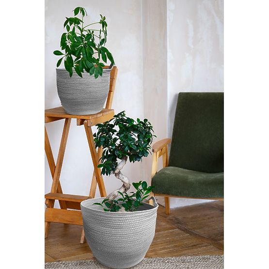 Naturalne kosze BOHO - zestaw 3 szt.