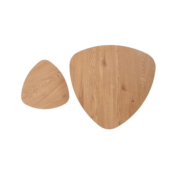 NICEA 2, zestaw 2 ław dąb złoty/czarny