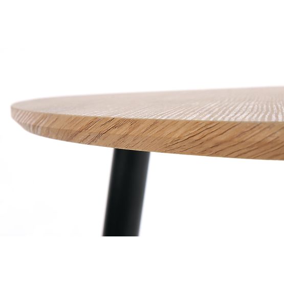 NICEA 2, zestaw 2 ław dąb złoty/czarny