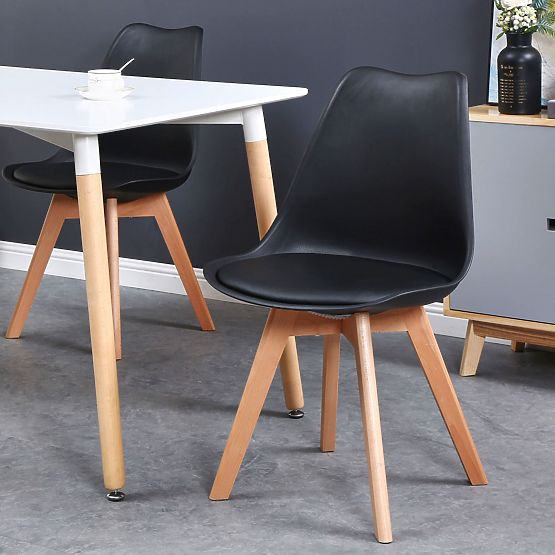 Nowoczesne krzesło Nantes DSW czarne