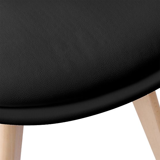 Nowoczesne krzesło Nantes DSW czarne