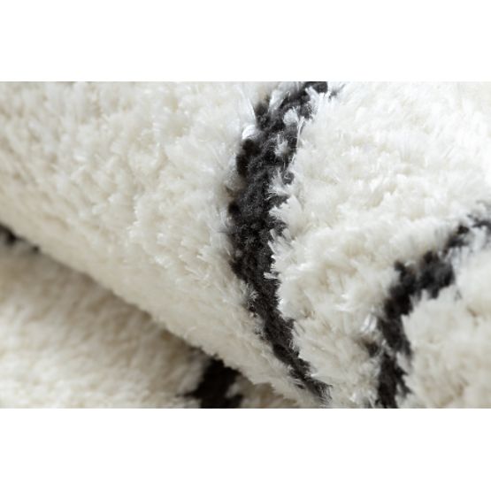 Nowoczesny dywan MODE 8522 abstrakcja kremowa / czarna