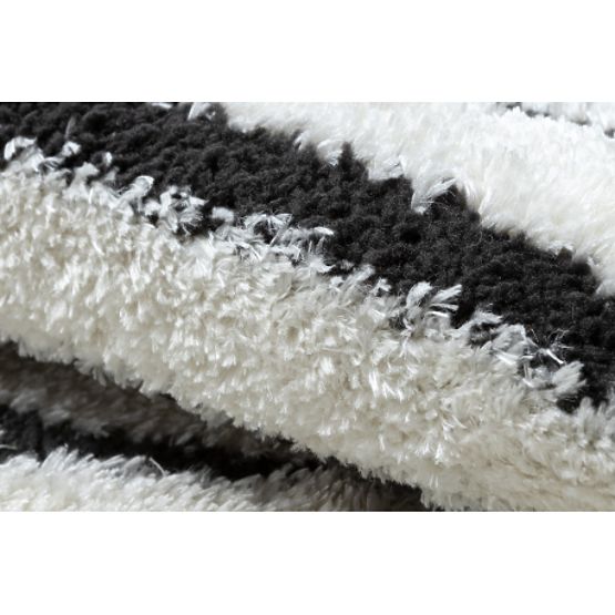 Nowoczesny dywan MODE 8587 geometryczny kremowy / czarny