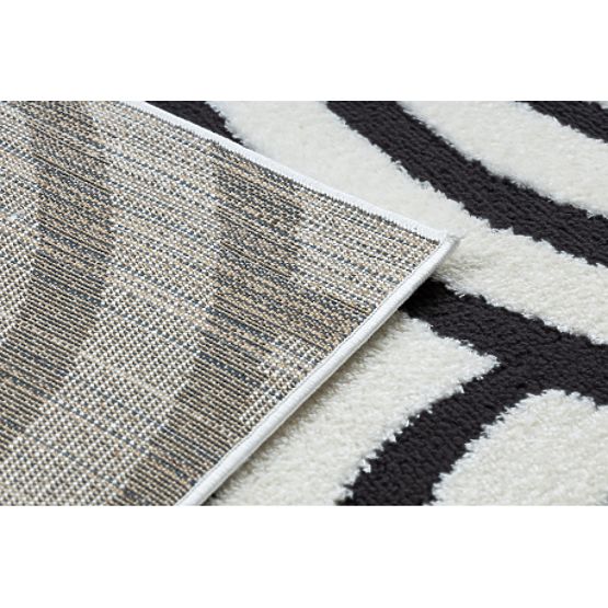 Nowoczesny dywan MODE 8629 muszle kremowy / czarny