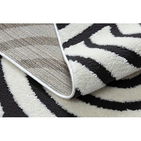 Nowoczesny dywan MODE 8629 muszle kremowy / czarny
