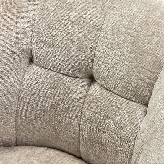 Obrotowe krzesło Santos jasnobeżowe/czarne nogi