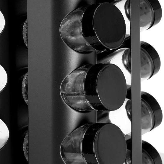 Obrotowy stojak na przyprawy ROMERO 16 słoiczków + 72 naklejki