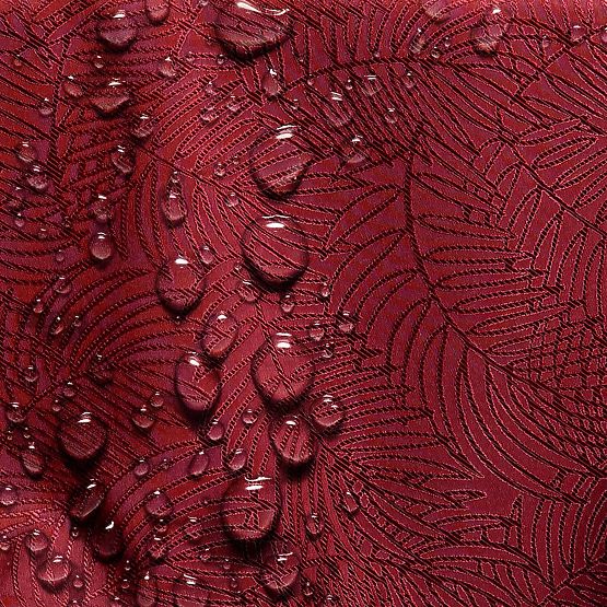 Obrus GAIA kolor bordowy z reliefowym motywem roślinnym 30x160 ameliahome