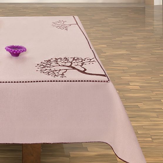 Obrus OLD COLLECTIONS kolor beżowy haftowany motyw roślinny 30x45 decor tephani