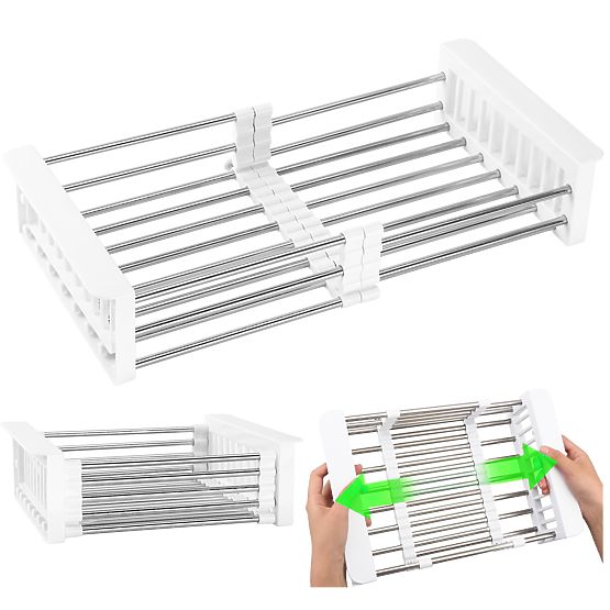 Ociekacz suszarka do warzyw ORDOS biały na zlew