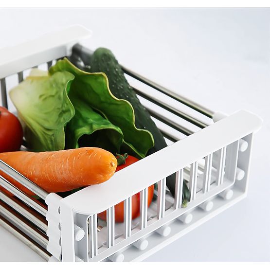 Ociekacz suszarka do warzyw ORDOS biały na zlew