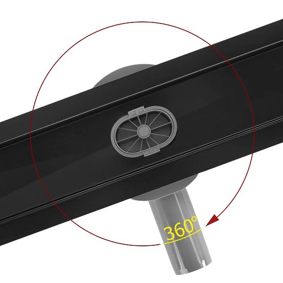 Odpływ liniowy REA Neox czarny 50