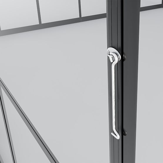 Ogrodowa oranżeria ProGlass Gazebo Large z podstawą 17,8 m² szkło hartowane 4 mm, aluminium, czarna