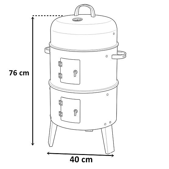 Ogrodowa wędzarnia grill piec FUMARO