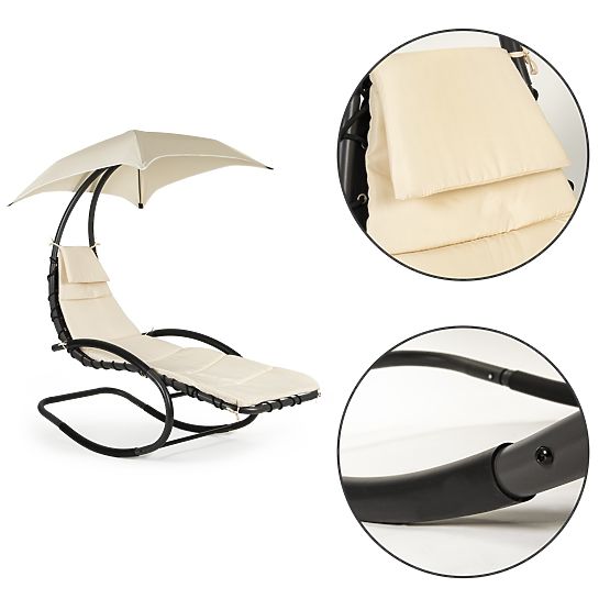 Ogrodowe krzesło leżak bujane ogrodowy hamak